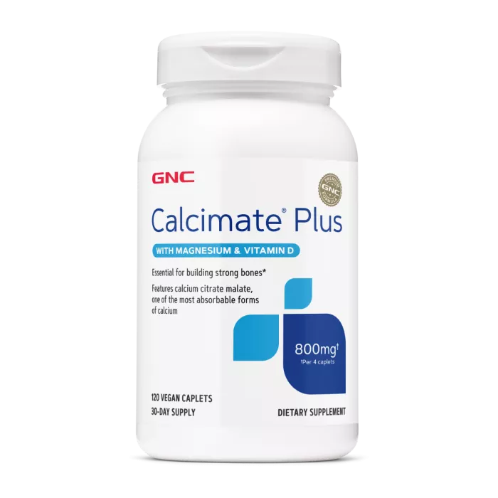 Gnc Calcimate Plus Calciu 800 Mg Cu Magneziu Si Vitamina D-3, 120 Tb Gnc Calcimate Plus Calciu 800 Mg Cu Magneziu Si Vitamina D-3, 120 Tb