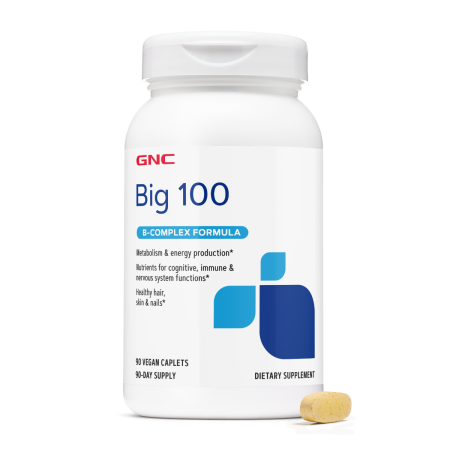 Gnc B-complex Formula Big 100, Complex De Vitamina B, 90 Tb