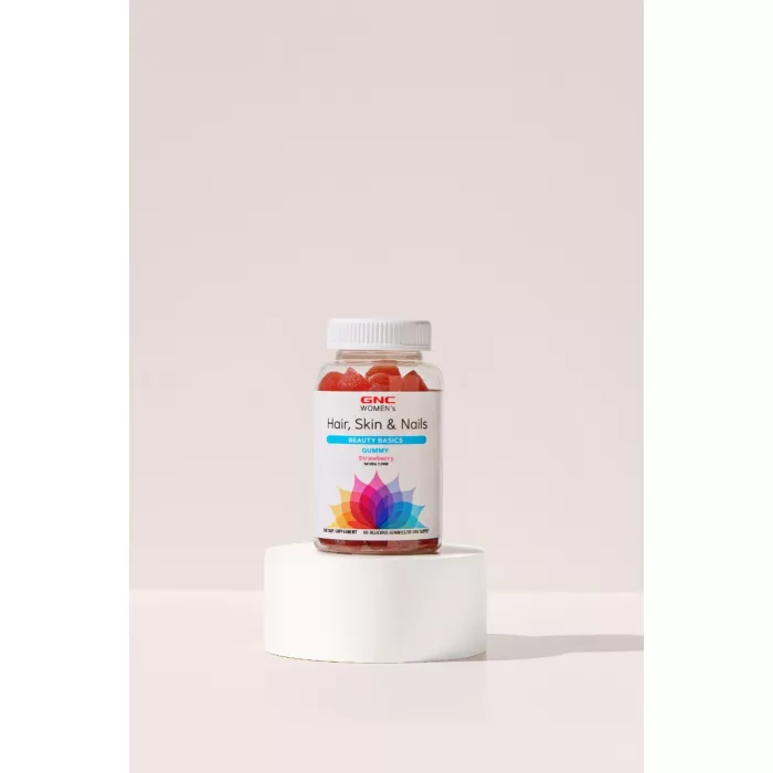 Gnc Women's Hair, Skin & Nails Strawberry , Jeleuri Cu Biotina Si Vitamine Pentru Frumusetea Parului, Pielii Si Unghiilor, 60 Jeleuri Gnc Women's Hair, Skin & Nails Strawberry , Jeleuri Cu Biotina Si Vitamine Pentru Frumusetea Parului, Pielii Si Unghiilor, 60 Jeleuri