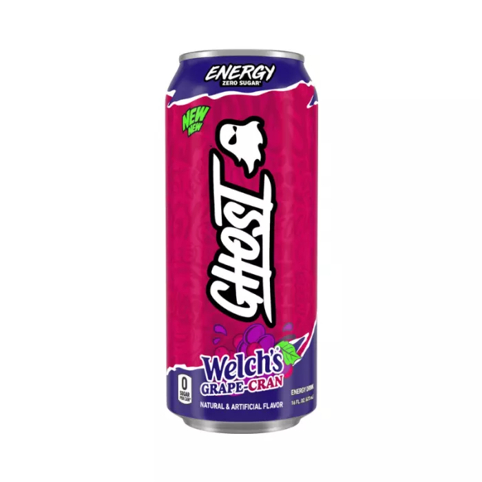 Ghost Energy Drink Welch's Grape Cran, Bautura Energizanta Cu Aroma De Welch's Grape Cran, 473 Ml
