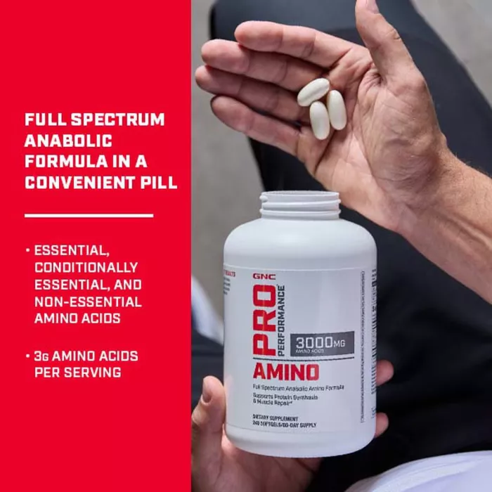 Gnc Pro Performance Amino 3000, 240 Cps Gnc Pro Performance Amino 3000, 240 Cps