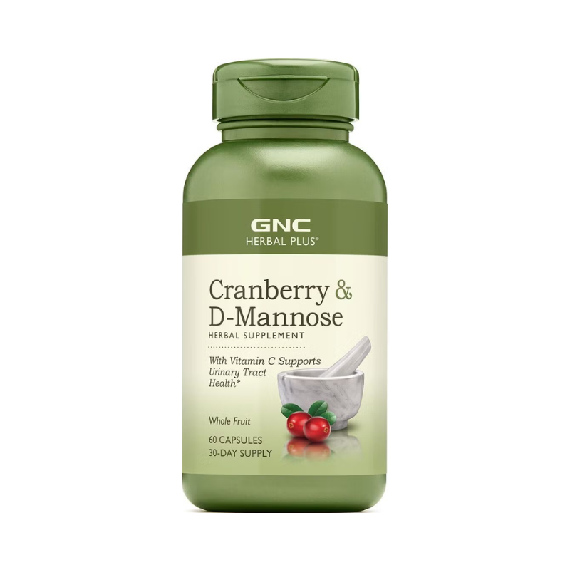 Herbal plus merisor si d-manoza cu vitamina C (60 cps), GNC Live Well