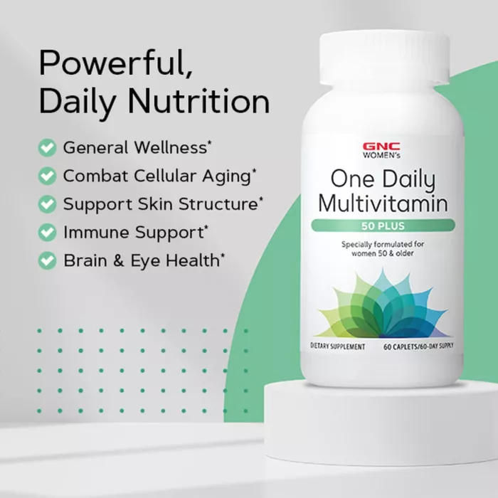 Gnc Women’s One Daily Multivitamin 50 Plus, Complex De Multivitamine Pentru Femei 50 Plus, 60 Tb Gnc Women’s One Daily Multivitamin 50 Plus, Complex De Multivitamine Pentru Femei 50 Plus, 60 Tb