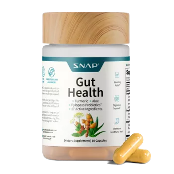 Snap Supplements Gut Health, Pylopass Amestec Pentru Reducerea Helicobacter-pylori, 60 Cps