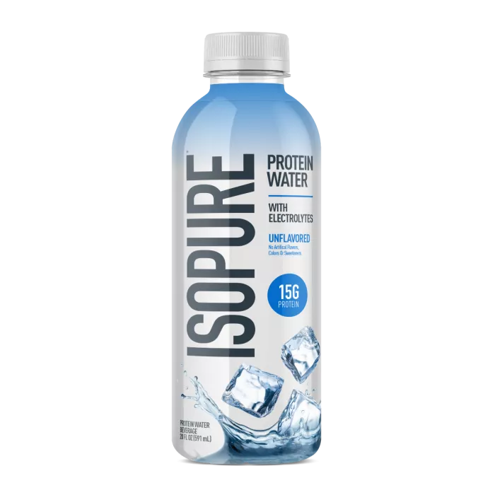 Isopure Protein Water, Bautura Proteica Cu Electroliti Fara Aroma, 591 Ml
