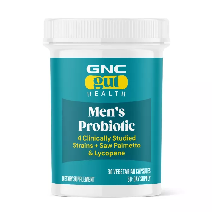 Gnc Gut Health Men’s Probiotic, Probiotic Lab4 Studiat Clinic, 30 Miliarde Ufc Culturi Vii Cu Saw Palmetto Si Lycopene, 30 Cps