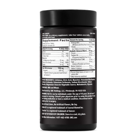 Gnc Amp Test 1700, Suport Pentru Sanatatea Sexuala Si Stimularea Testosteronului, 120 Tb