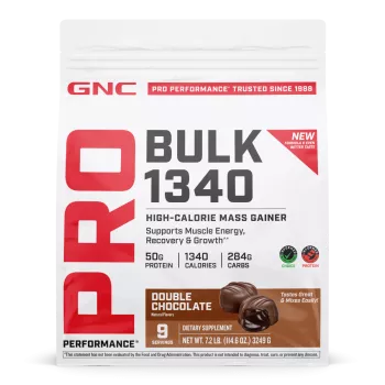 Gnc Pro Performance Bulk 1340, Formula Proteica Pentru Crestere In Greutate, Cu Aroma De Ciocolata, Testata Antidoping, 3249 G