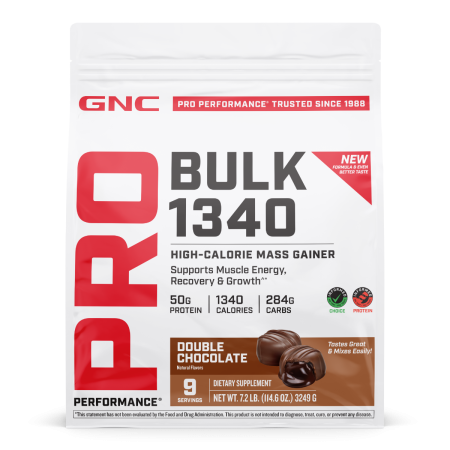 Gnc Pro Performance Bulk 1340, Formula Proteica Pentru Crestere In Greutate, Cu Aroma De Ciocolata, Testata Antidoping, 3249 G