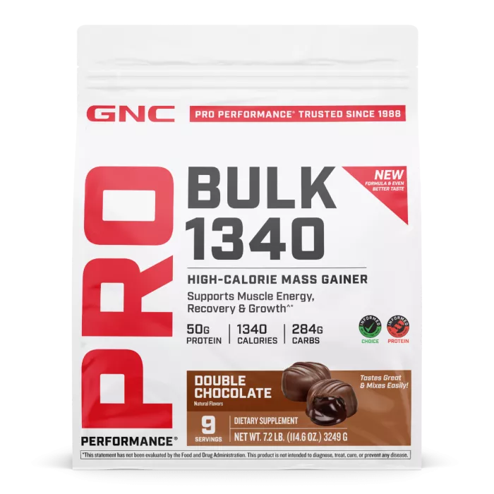 Gnc Pro Performance Bulk 1340, Formula Proteica Pentru Crestere In Greutate, Cu Aroma De Ciocolata, Testata Antidoping, 3249 G