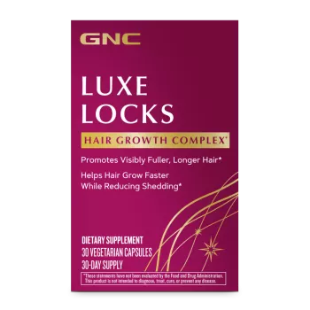 Gnc Luxe Locks - Formula Premium Pentru Cresterea Si Fortifierea Parului, 30 Cps