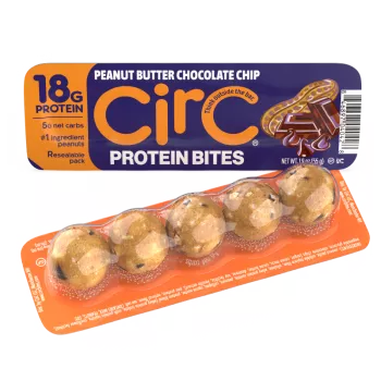 Circ Bites – Gustare Proteica Cu Aroma De Unt De Arahide Si Ciocolata, 55 G