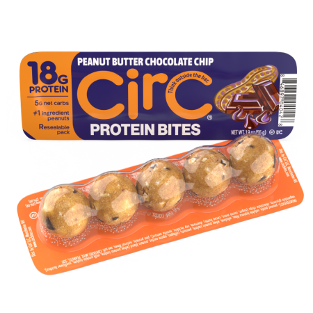 Circ Bites – Gustare Proteica Cu Aroma De Unt De Arahide Si Ciocolata, 55 G
