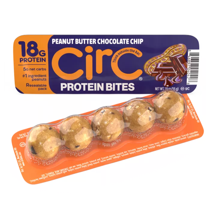 Circ Bites – Gustare Proteica Cu Aroma De Unt De Arahide Si Ciocolata, 55 G