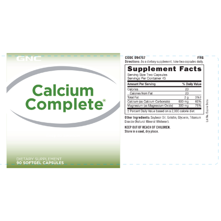 Calciu (90 Cps), GNC Live Well
