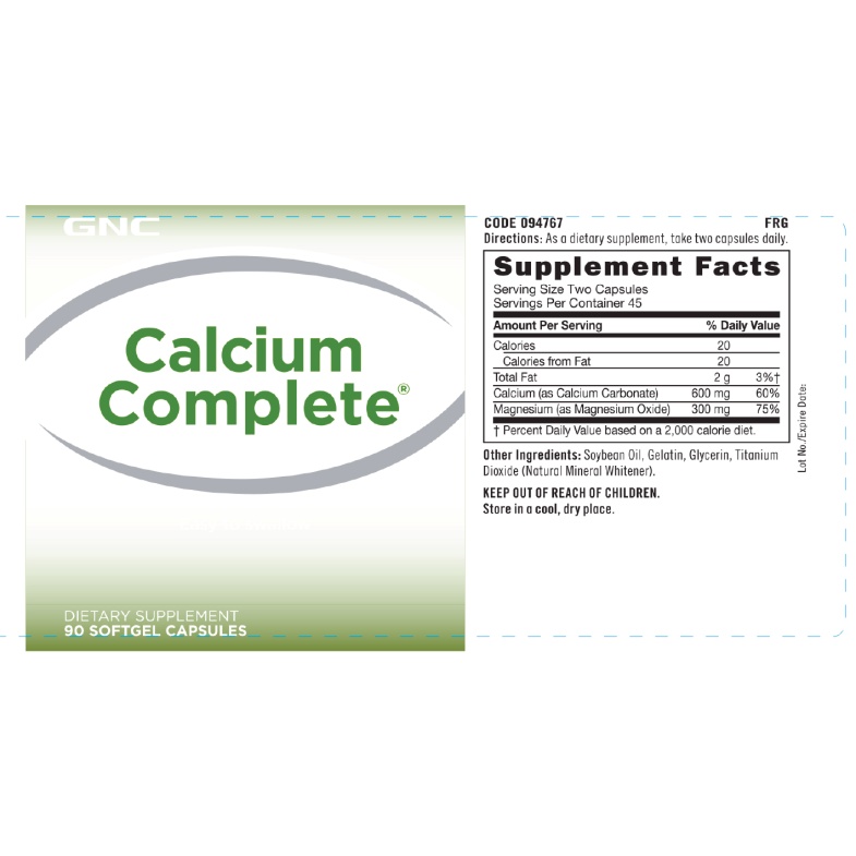 Calciu (90 Cps), GNC Live Well