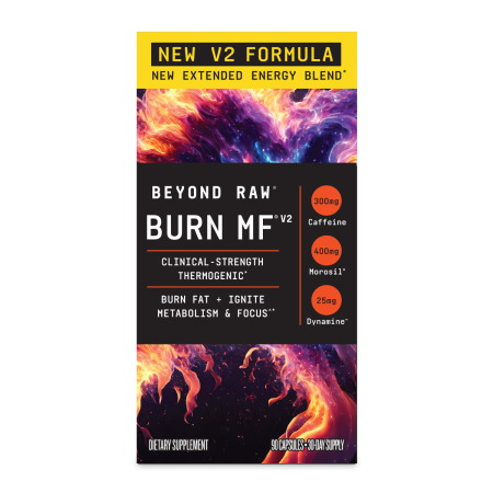 Beyond Raw Burn Mf, Termogenic Avansat Pentru Arderea Grasimilor, 90 Cps
