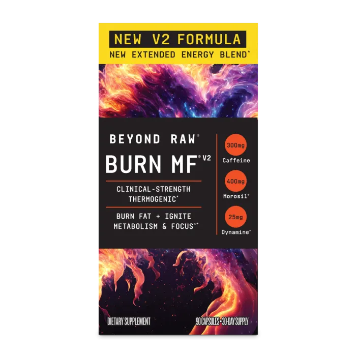 Beyond Raw Burn Mf, Termogenic Avansat Pentru Arderea Grasimilor, 90 Cps