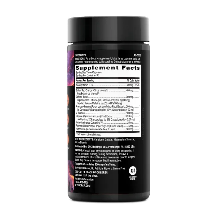 Beyond Raw Burn Mf, Termogenic Avansat Pentru Arderea Grasimilor, 90 Cps