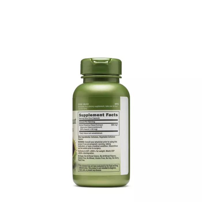 Gnc Herbal Plus Horse Chestnut 300 Mg, Extract Standardizat De Castan Salbatic, 100 Cps Gnc Herbal Plus Horse Chestnut 300 Mg, Extract Standardizat De Castan Salbatic, 100 Cps