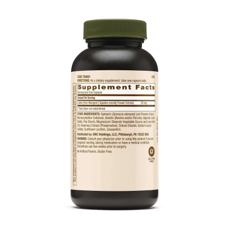 Natural brand luteina 20 mg (60 cps), GNC Live Well