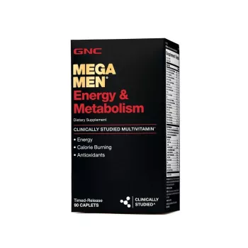Gnc Mega Men , Complex De Multivitamine Pentru Barbati, Energie Si Metabolism, 90 Tb