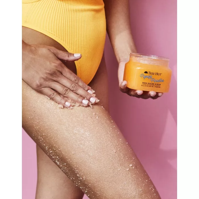 Tree Hut Shea Sugar Scrub Papaya Paradise, 510 G Tree Hut Shea Sugar Scrub Papaya Paradise, 510 G