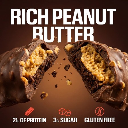 Raw Core 02 Dark Chocolate Cookie Butter, Baton Proteic Cu Aroma De Ciocolata Neagra Si Crema De Biscuiti, 60 G
