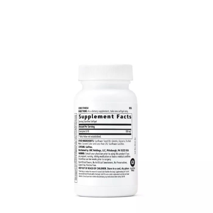 Gnc Coenzima Q-10 Naturala 100 Mg, 30 Cps Gnc Coenzima Q-10 Naturala 100 Mg, 30 Cps