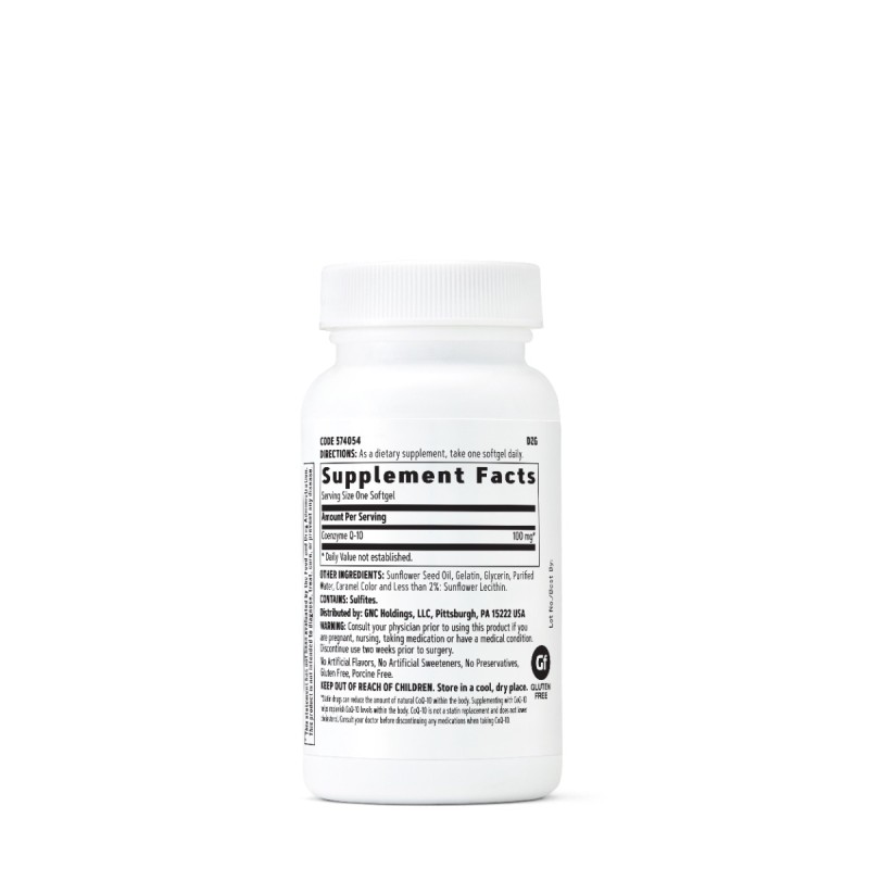 Gnc Coenzima Q-10 Naturala 100 Mg, 30 Cps