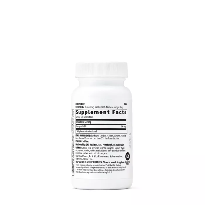 Gnc Coenzima Q-10 Naturala 200 Mg, 30 Cps Gnc Coenzima Q-10 Naturala 200 Mg, 30 Cps
