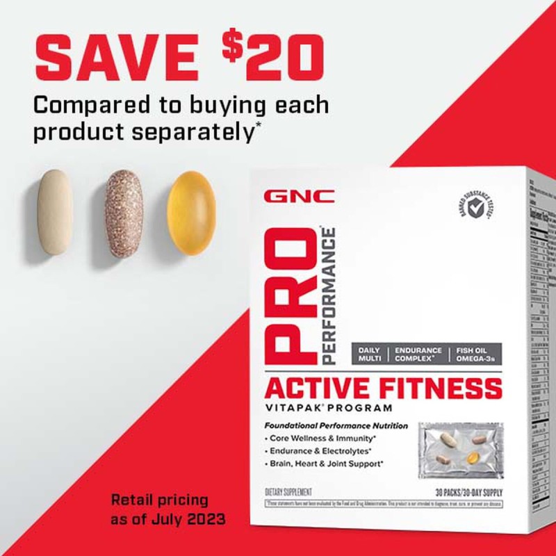Gnc Pro Performance Active Fitness Vitapak Program, Program Vitapak Pentru Persoane Active, 30 Pachetele