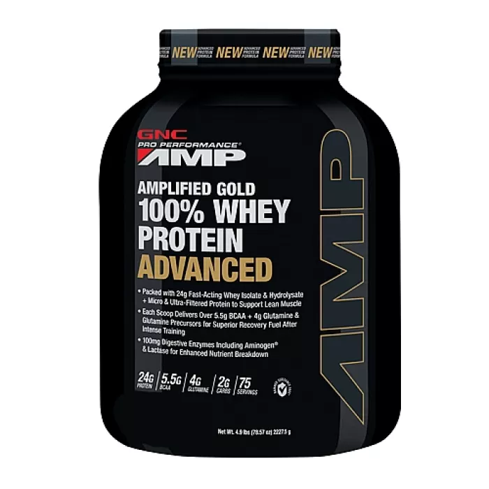 Gnc Pro Performance Amp Amplified Gold Proteina Din Zer Advanced Cu Aroma De Ciocolata, 2325 G Gnc Pro Performance Amp Amplified Gold Proteina Din Zer Advanced Cu Aroma De Ciocolata, 2325 G