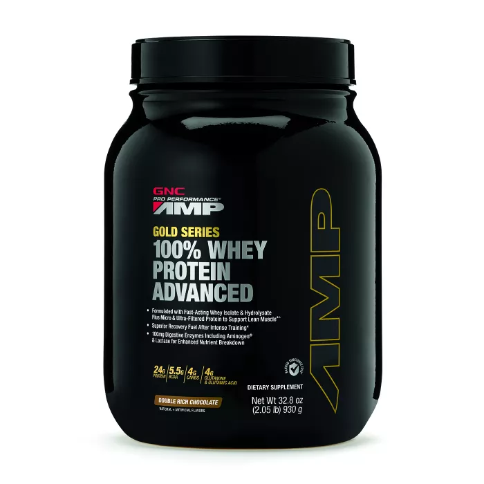 Gnc Amp Gold Series 100% Whey Protein Advanced, Proteina Din Zer, Cu Aroma De Ciocolata, 930 G Gnc Amp Gold Series 100% Whey Protein Advanced, Proteina Din Zer, Cu Aroma De Ciocolata, 930 G