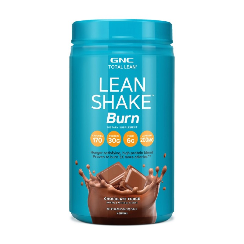 Gnc Total Lean Lean Shake Energy, Shake Proteic Cu Aroma De Ciocolata, 758.4 G