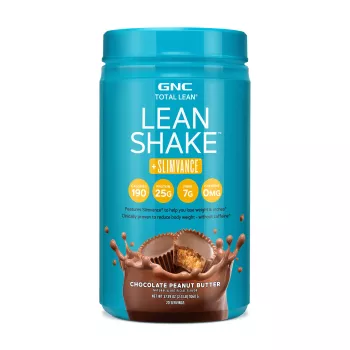 Gnc Total Lean Lean Shake + Slimvance, Shake Proteic Cu Slimvance, Cu Aroma De Ciocolata Si Unt De Arahide, 1060 G