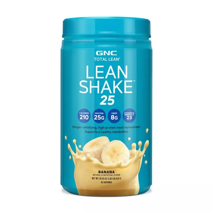 Gnc Total Lean Lean Shake 25, Shake Proteic, Cu Aroma De Banana, 832 G Gnc Total Lean Lean Shake 25, Shake Proteic, Cu Aroma De Banana, 832 G
