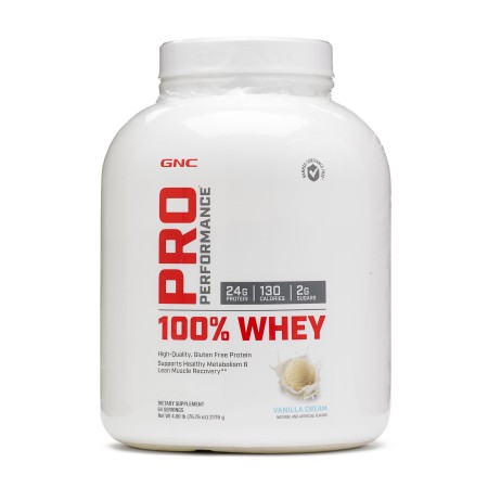 Proteina din zer cu aroma de vanilie, testata antidoping (2176 g), GNC Live Well