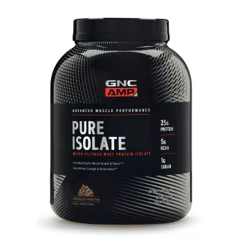 Gnc Amp Pure Isolate, Proteina Izolata Din Zer Cu Aroma De Ciocolata, 2415 G