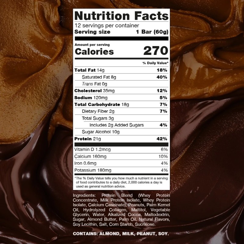 Raw Core 02 Dark Chocolate Cookie Butter, Baton Proteic Cu Aroma De Ciocolata Neagra Si Crema De Biscuiti, 60 G