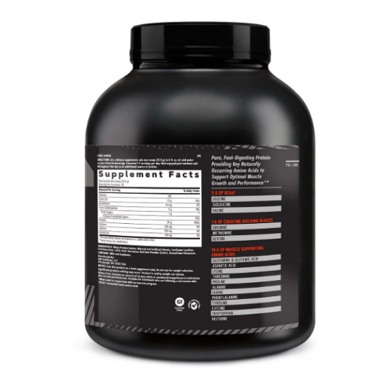 Gnc Amp Pure Isolate, Proteina Izolata Din Zer, Cu Aroma De Capsuni, 2205 G