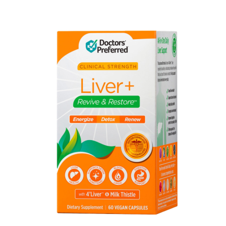 Doctors' Preferred Liver Plus Revive And Restore, Formula Avansata Pentru Detoxifierea Si Regenerarea Ficatului, 60 Cps