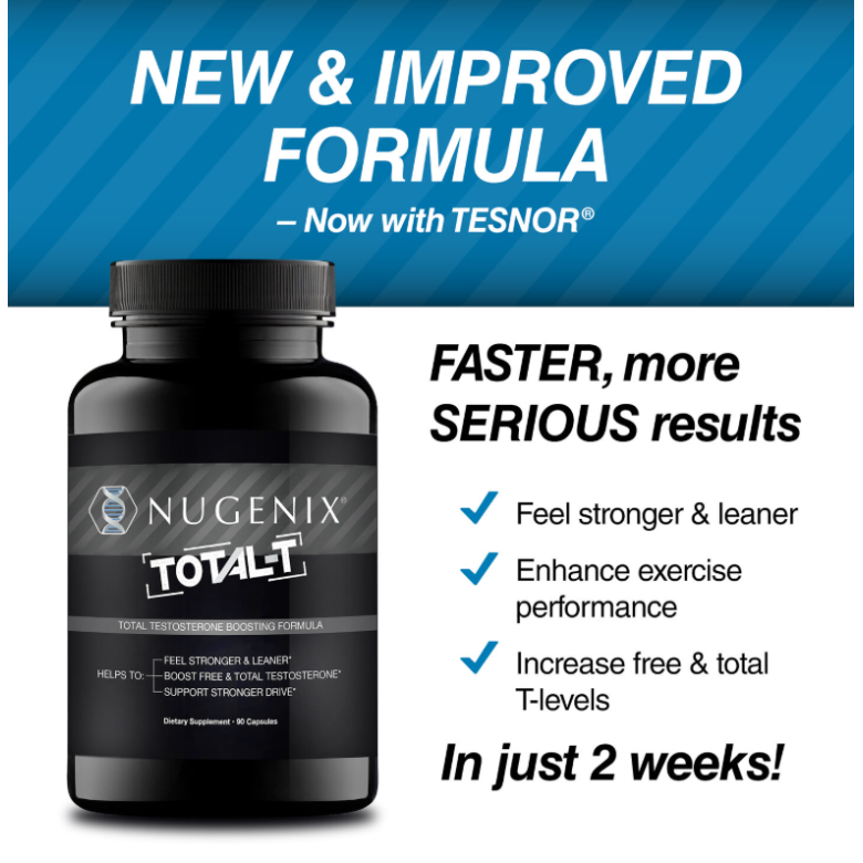 Nugenix Total-t: Testosterone Boosting Formula, Formula Avansata Pentru Cresterea Testosteronului, 90 Cps