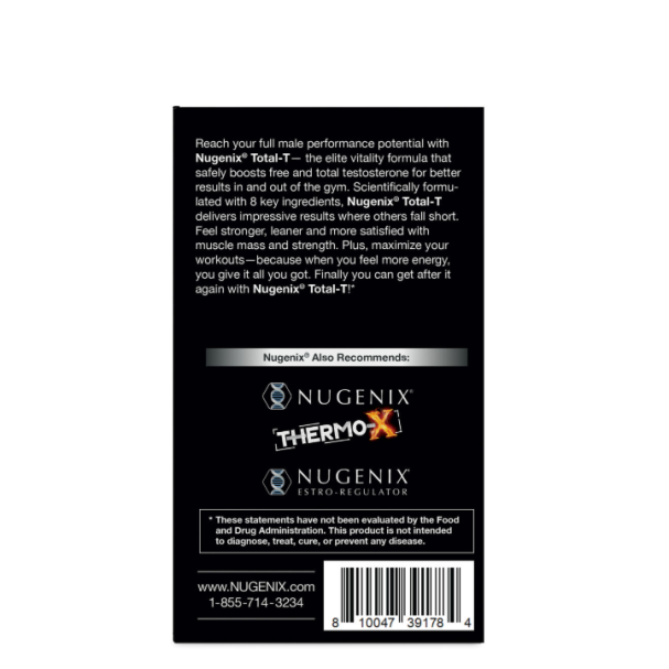 Nugenix Total-t: Testosterone Boosting Formula, Formula Avansata Pentru Cresterea Testosteronului, 90 Cps
