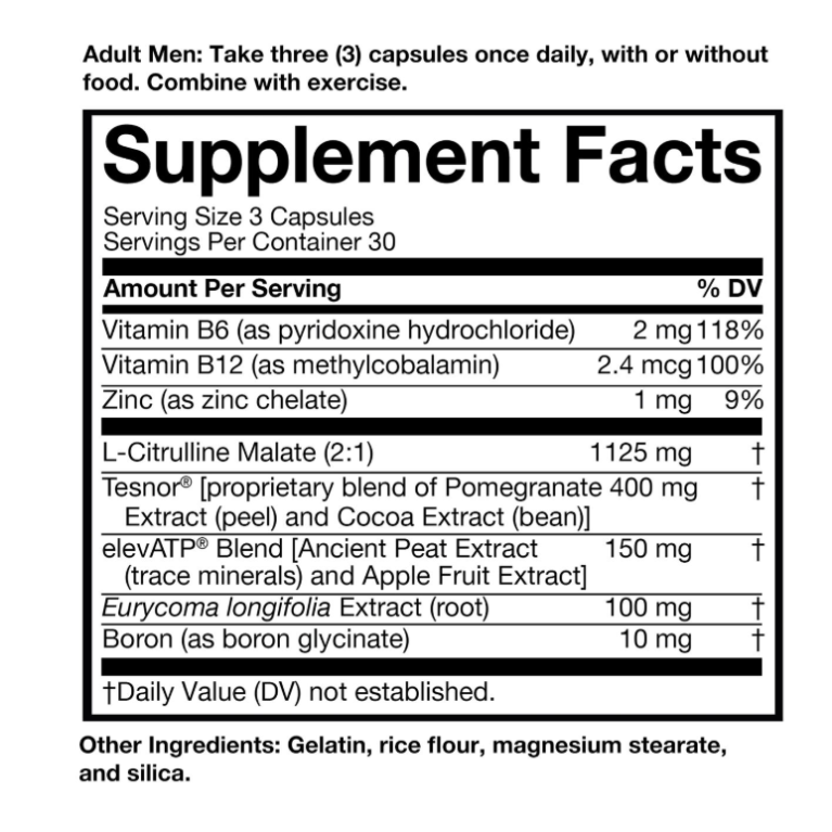 Nugenix Total-t: Testosterone Boosting Formula, Formula Avansata Pentru Cresterea Testosteronului, 90 Cps