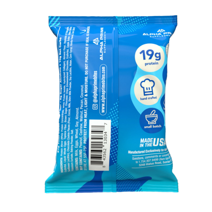 Alpha Prime Protein Cake, Prajitura Proteica Cu Aroma De Fursec Cu Ciocolata, 65 G