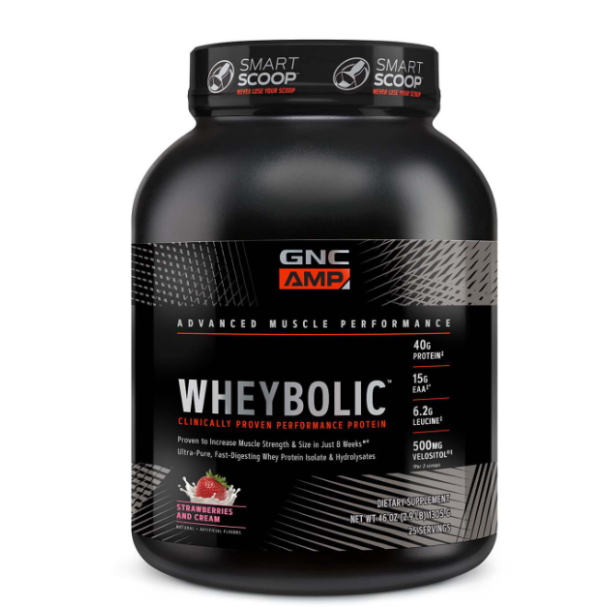 Proteina din zer cu aroma de capsuni si frisca (1350 g), GNC Live Well