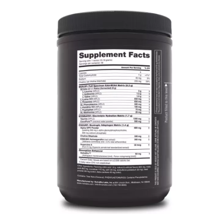Nutrabio Alpha Eaa Cherry Lime Slush Flavor, Aminoacizi Cu Aroma De Cirese Si Lime, 455 G