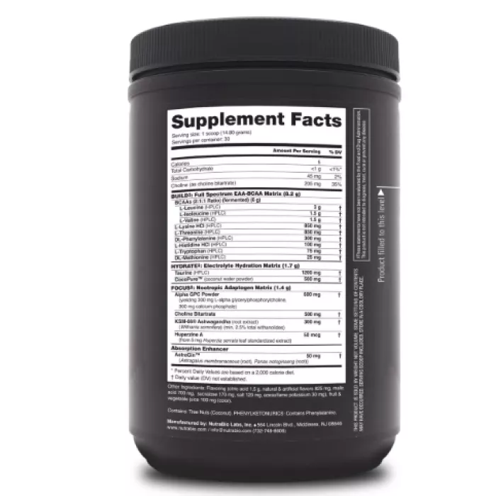Nutrabio Alpha Eaa Grape Berry Crush Flavor, Aminoacizi Cu Aroma De Struguri Si Fructe De Padure, 444 G
