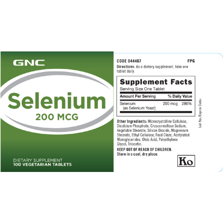 Seleniu natural 200 mcg (100 tb), GNC Live Well